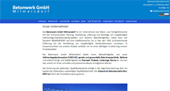 Desktop Screenshot of betonwerk-mil.de